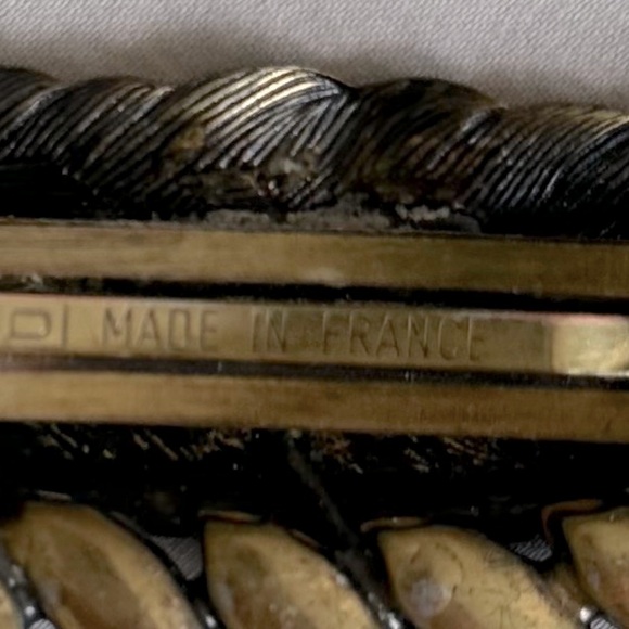 Danny Pollak Swarovski Crystal Feather-shape Hair Clip in Antique Gold - Picture 10 of 10